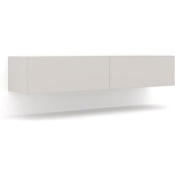 Petits meubles Mueble tv de pared 2 puertas 160 cm paneles laminados beige