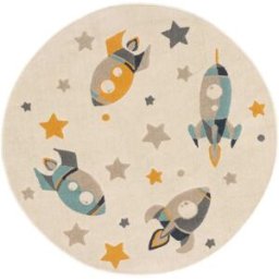 Benuta Alfombra niños crema ø 120 redondo