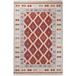 Carpet Living Alfombra de decoración en lana roja 140x200cm