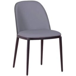 Nest dream Silla de comedor de diseño tapizada, gris