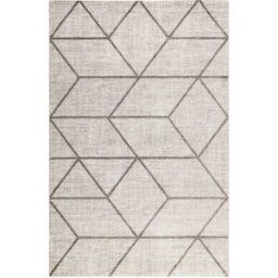 Wecon Home Alfombra tejida moteada beige y gris con un diseño moderno 170x120