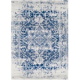 Livabliss Alfombra vintage oriental azul/blanco 160x220