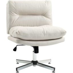 Homcom Silla de oficina 65x65x94 cm gris claro