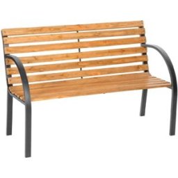 Tectake Banco de jardín de madera, resistente, 120 x 62 x 83 cm marrón