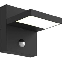 Lucande Lámpara de pared exterior de aluminio negro