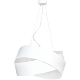 Wonderlamp Lámpara colgante estilo moderno con pantalla de metal blanco ø50cm