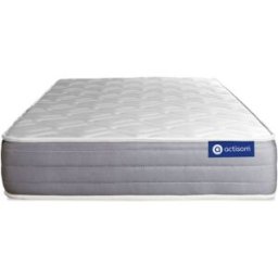 Actisom Colchón blanco con látex y espuma viscoelástica 90 x 190