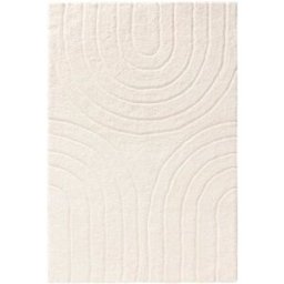 Benuta Alfombra pelo largo crema 140x200
