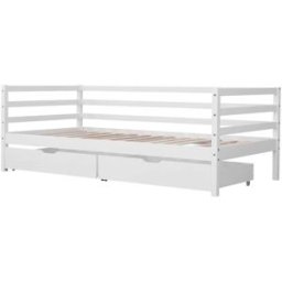 Happy Garden Banco cama infantil con cajones 190 x 90 cm blanco