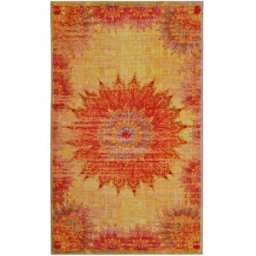 Wecon Home Alfombra de baño con impresión digital amarilla 80x150