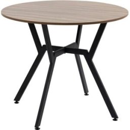 Homcom Mesa de comedor 90x90x76 cm marrón