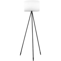LUMISKY Lámpara de pie inalámbrica gris h150cm