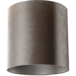 QAZQA Pantalla lámpara terciopelo taupe 40/40/40