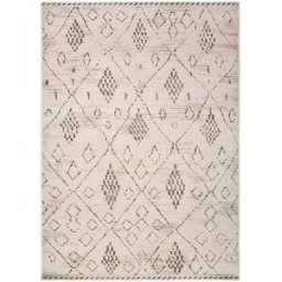 Atticgo Alfombra étnica crema / marrón 160x235 cm