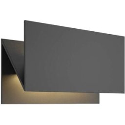 Lucande Lámpara de pared led exterior de aluminio negro