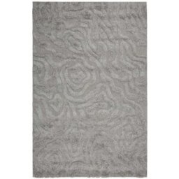 Esprit Alfombra interior/exterior con relieve y diseño floral gris 133x200