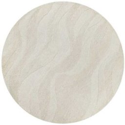 Wecon Home Alfombra redonda crudo diseño tufting a mano en relieve 200 rd.