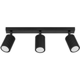 Sollux Lighting Lámpara de techo negro aluminio alt. 45 cm