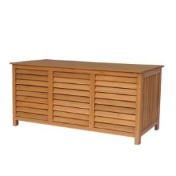 Habitat & Jardin Baúl para jardín de madera marrón 130 x 64 x 60 cm