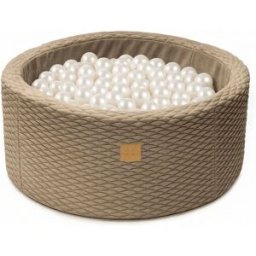MeowBaby Piscina de bolas infantil con forma de oruga con 200 bolas.
