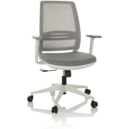 hjh OFFICE Silla home office tela / tejido de malla gris