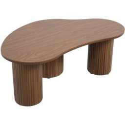 Oviala Mesa de centro en mdf con decoración en melamina marrón