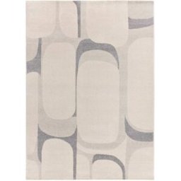Atticgo Alfombra abstracta crema/gris 133x190 cm
