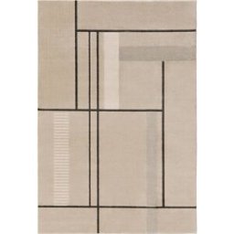 Benuta Alfombra crema/antracita 160x230