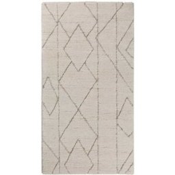 Wecon Home Alfombra diseño inspiración natural en relieve tonos beige 80x150