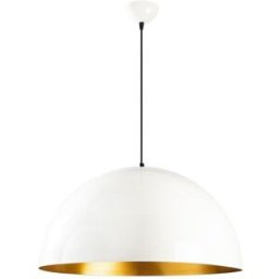 Wonderlamp Lámpara de techo blanco con pantalla forma de cúpula de diámetro 60 cm