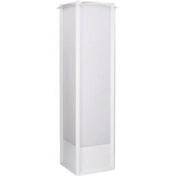 LEDS C4 Baliza de jardín aluminio blanco 21x21x75 cm