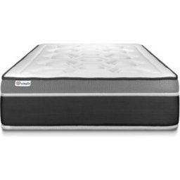 Vitalit Colchón blanco con muelles ensacados y espuma viscoelástica 90 x 190