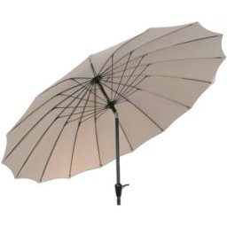 NIYLO Sombrilla de acero color beige 280x280x250 cm