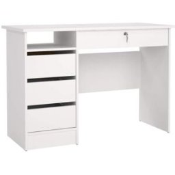 WellHome Mesa escritorio duero en madera color blanco