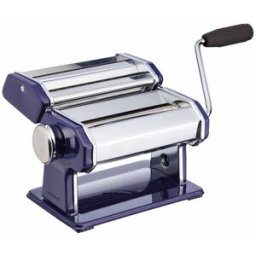 World of Flavours Máquina para hacer pasta de acero inoxidable azul