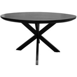 Moloo Mesa de comedor redonda d130, madera negro