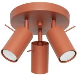 Sollux Lighting Lámpara de techo ocre rojo acero alt. 20 cm