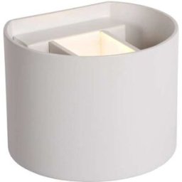 Lucide Lámpara de pared de aluminio 1xg9, blanco