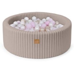 MeowBaby Piscina de bolas para bebé en pana 200 bolas