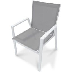 dcb garden Sillón de jardín apilable de aluminio
