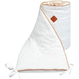 Sevira Kids Protector de cuna reversible bebé muselina de algodón