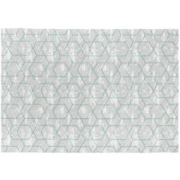Rugs&Rugs Alfombra decorativa de algodón con impresión digital gris 160x230 cm