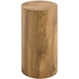 OKWISH Mesa auxiliar madera de mdf diseño cilíndrico 30x30x55 cm