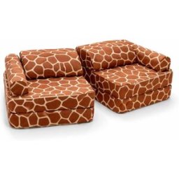 Bees & Blooms Sillón infantil modular de espuma marrón