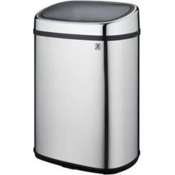 Kitchen Move Cubo de basura de cocina de apertura a presión plata 48l