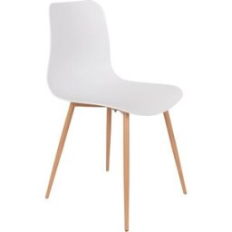 White label Silla de polipropileno blanco