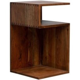 Chehoma Mesa auxiliar de madera marrón
