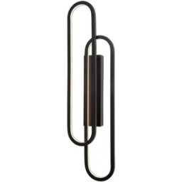Lucide Lámpara de pared de aluminio con 1 led integrado, negro