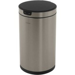 ML-Design Cubo de basura con sensor de movimiento 30L de acero plateado