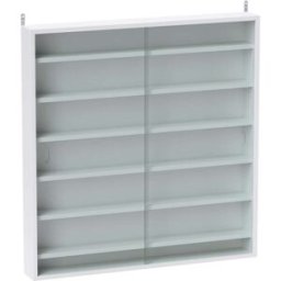 Homcom Vitrina de pared 80x9.5x83 cm blanco